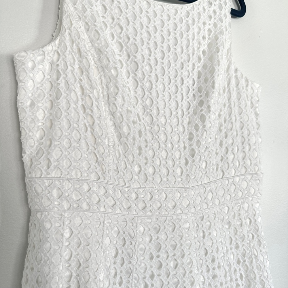 WHBM White Mini Dress Size 12 - Picture 3 of 10